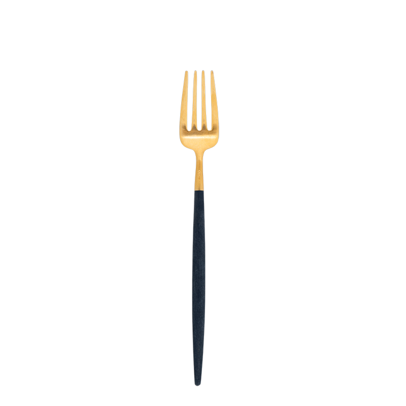 Cutipol blue and gold dessert fork