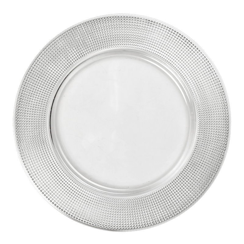 Diamant glass charger plate Ø 32 cm