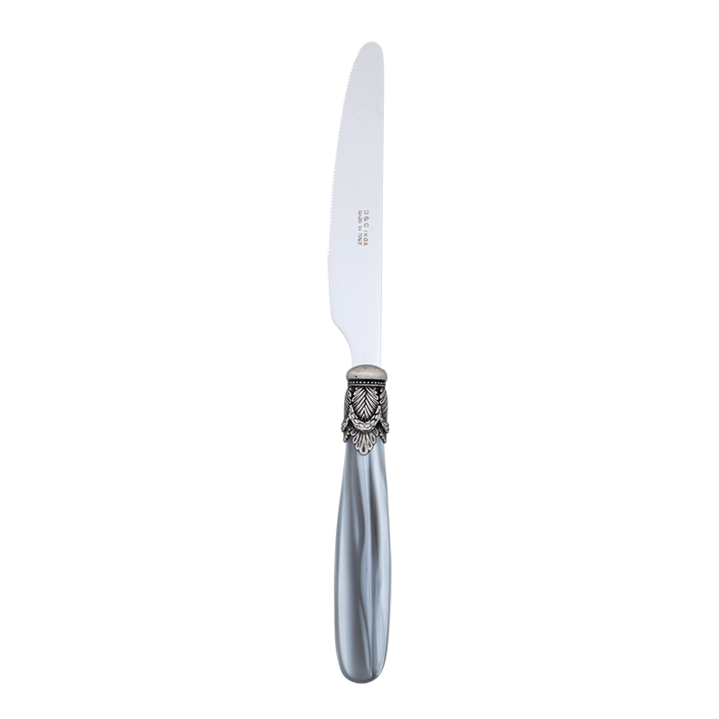 Grey and Silver Mother of Pearl Table Knife