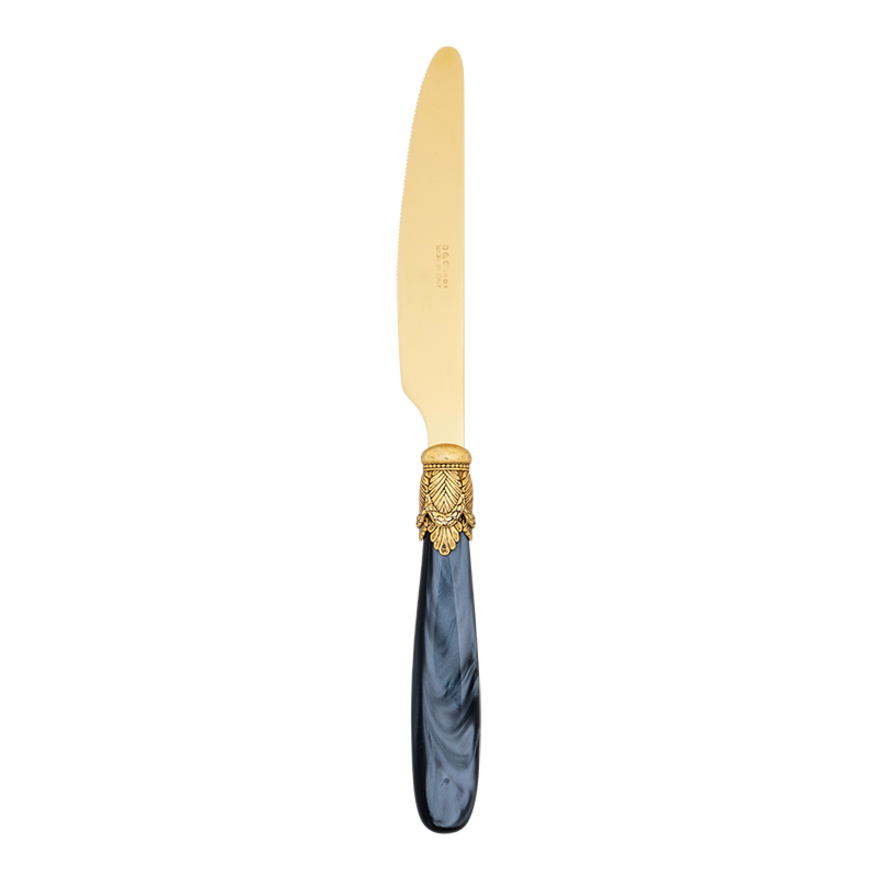 Black and Gold Mother of Pearl Table Knife