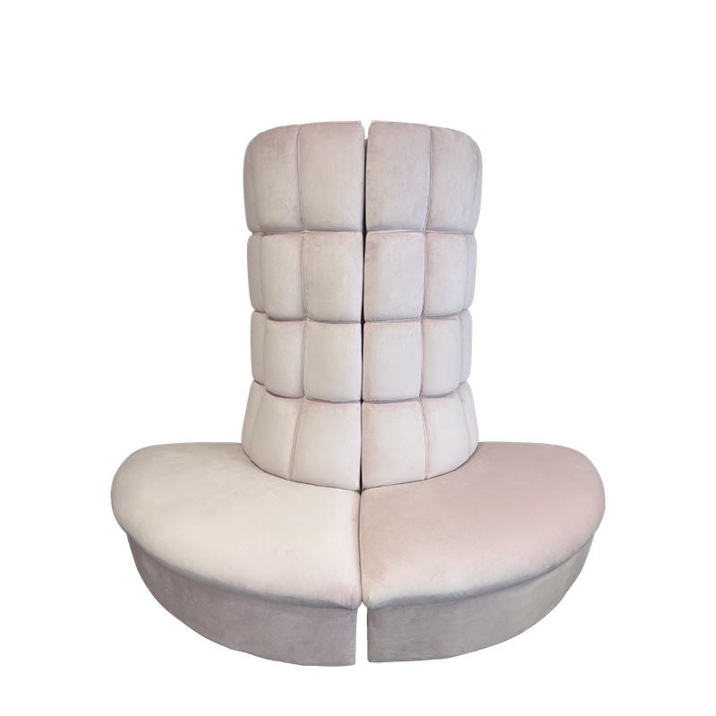 Fulcro Bourne Sofa in Pink Velvet