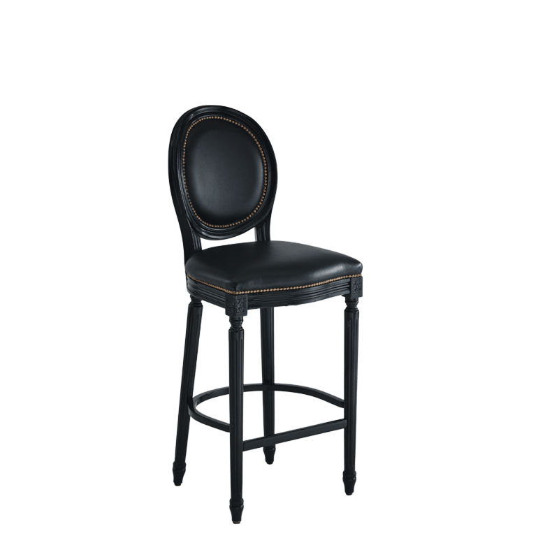 Olympe Bar Stool in Black