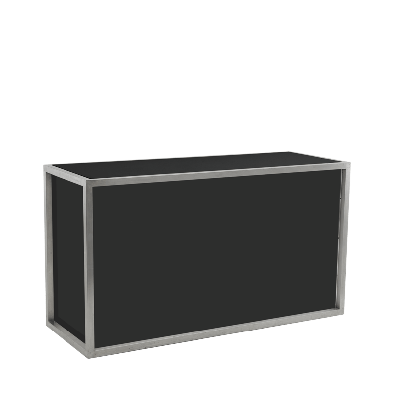Hire Unico Rectangular Bar - Steel Frame - Black Panels - Options
