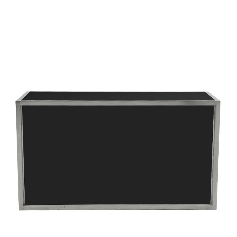 Hire Unico Rectangular Bar - Steel Frame - Black Panels - Options