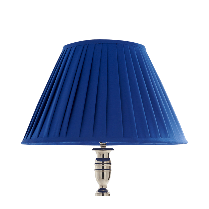 Pleated Lamp Shade in Blue 16"