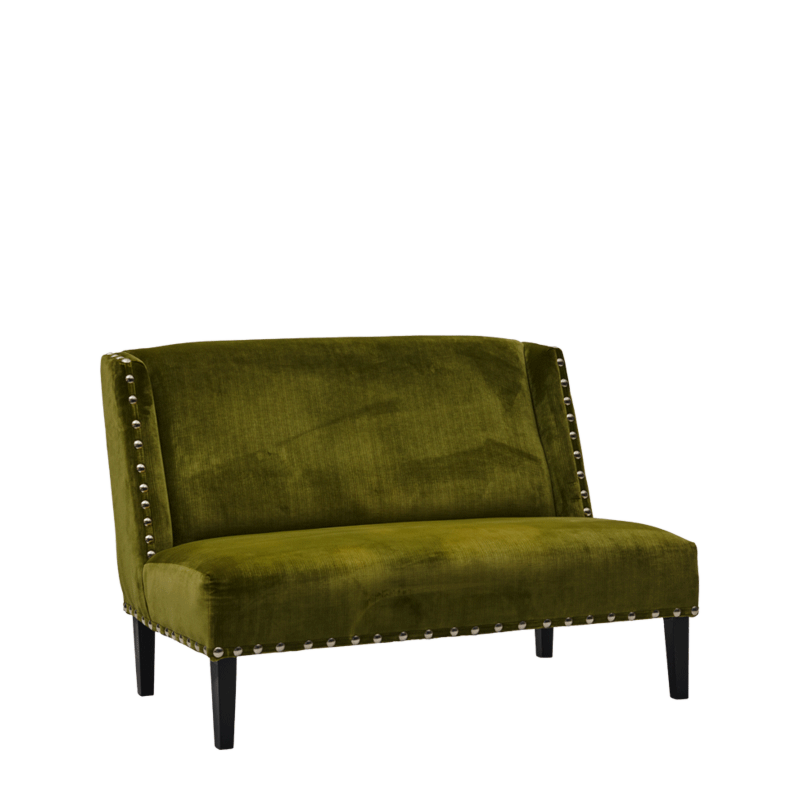 Dilano Sofa in Chartreuse Green Velvet