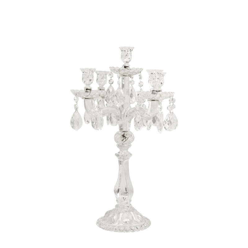 Crystal Drop Candelabra in Clear