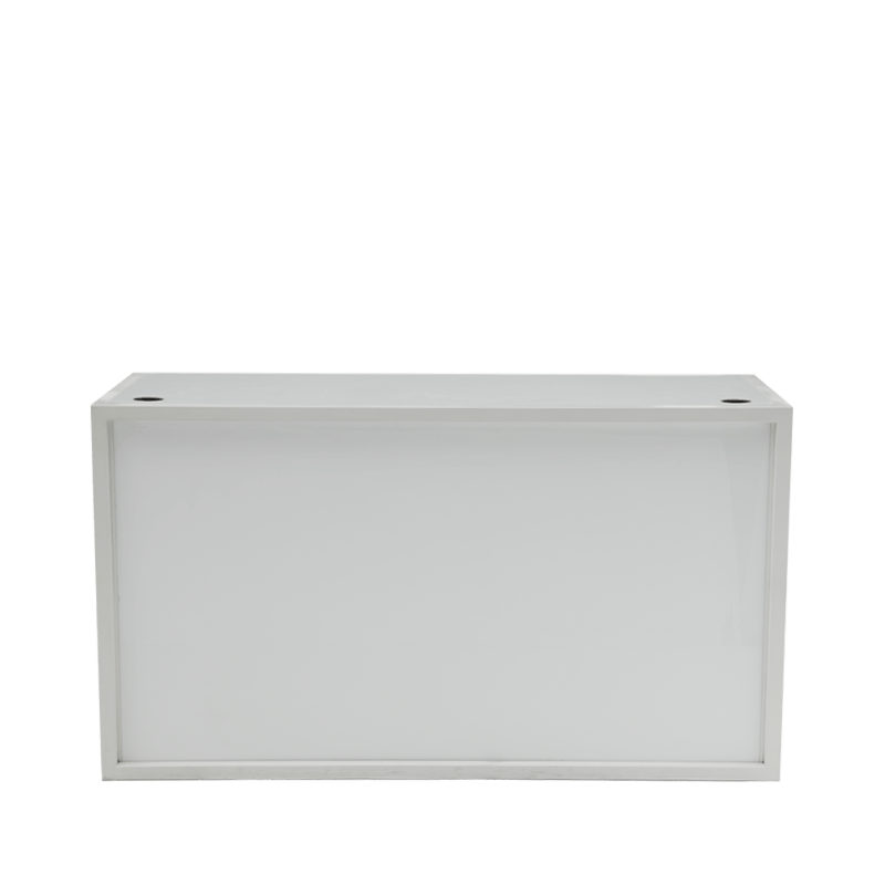 Hire Unico DJ Booth with White Frame and White Panels - Options