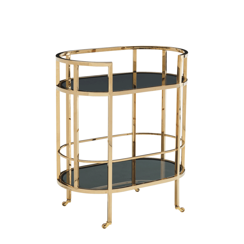 The Collection Drink Trolley in Gold