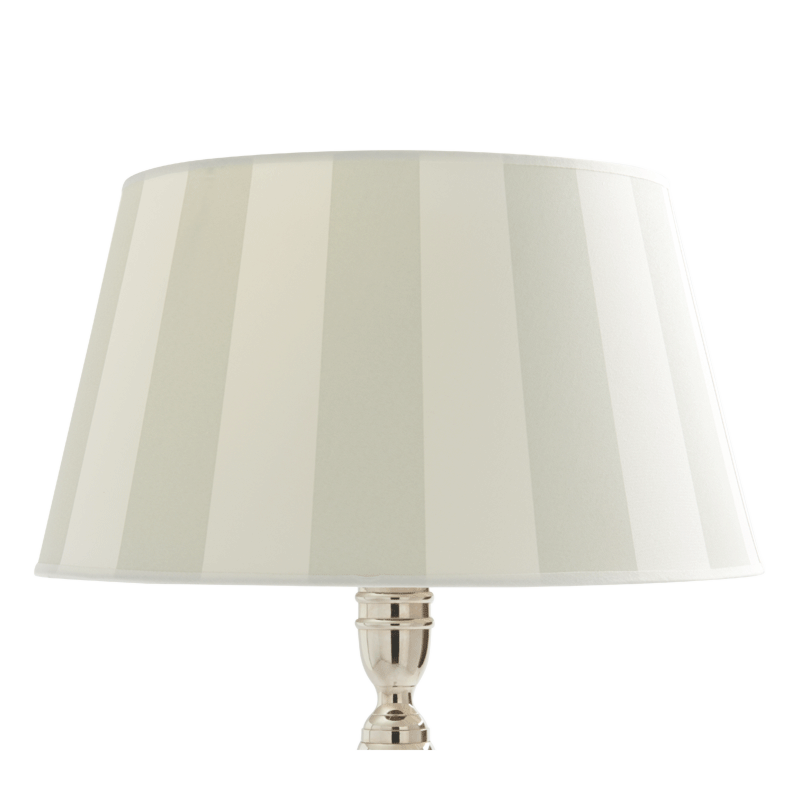 Stripes Lamp Shade in Grey/Ivory 16"