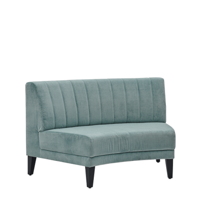 Infinito F Curved Sofa in Seafoam Green