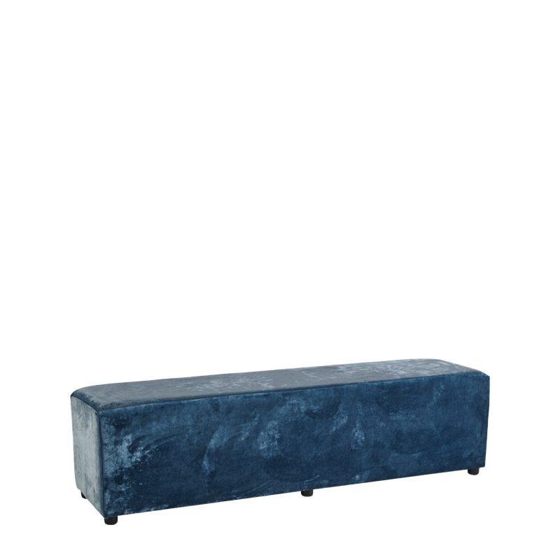 Rochelle Bench in Sky Blue Velvet