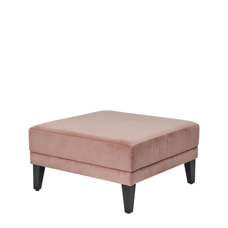 Infinito L Large Square Ottoman in Soft Pink
