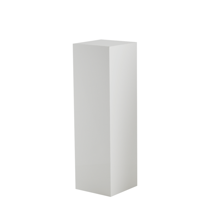 Seattle Plinth in White L 12" x W 12" x H 40"