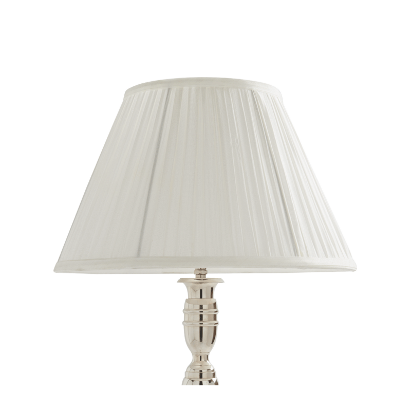 Pleated Lamp Shade in White 14"