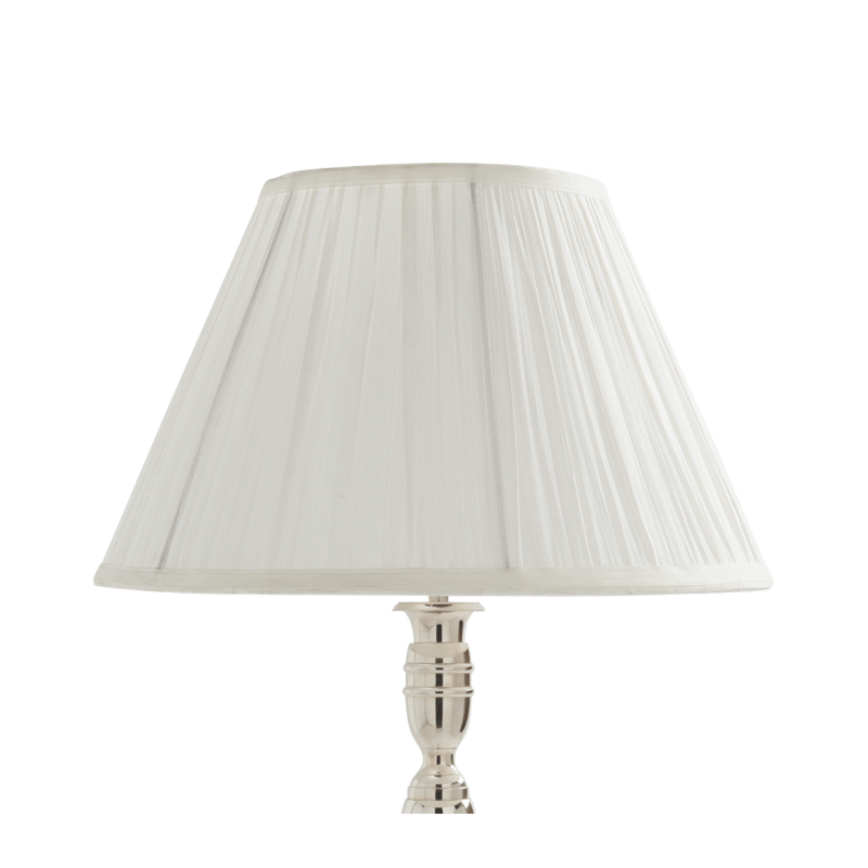 Pleated Lamp Shade in White 16"