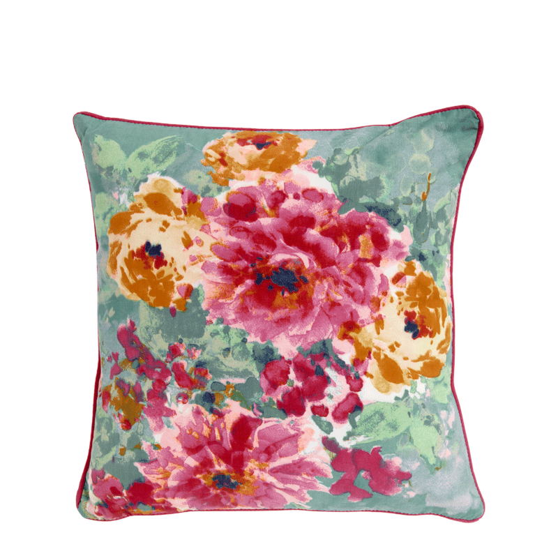 Cushion with Spring Floral Print