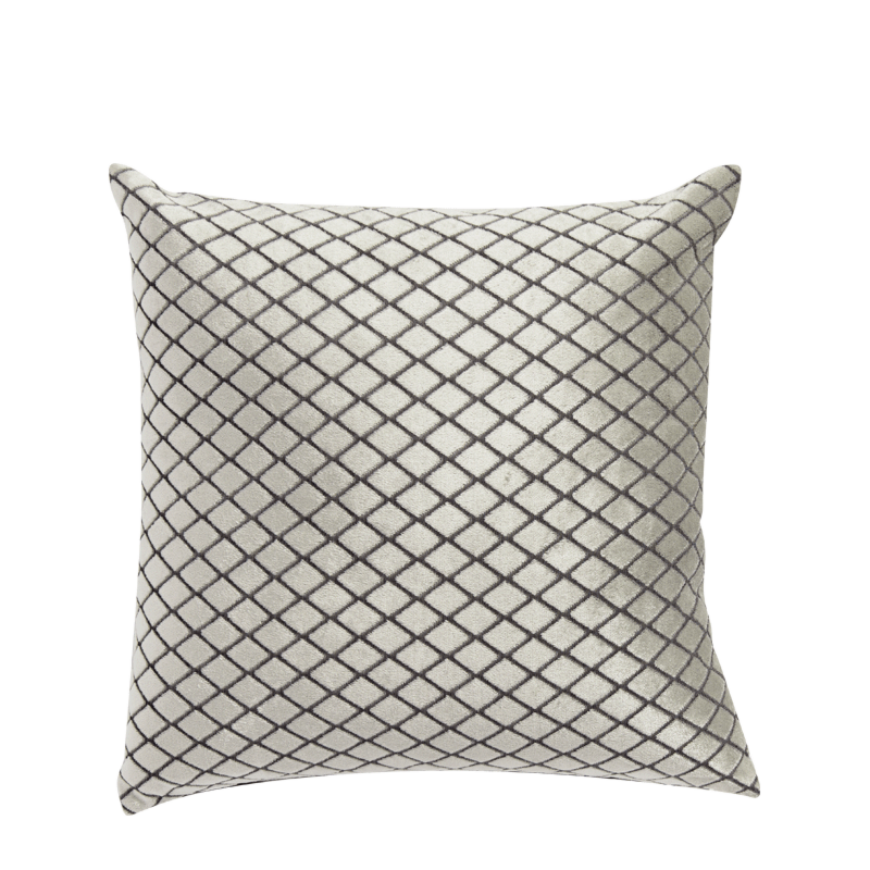 Cushion in Velvet with Diamond Design