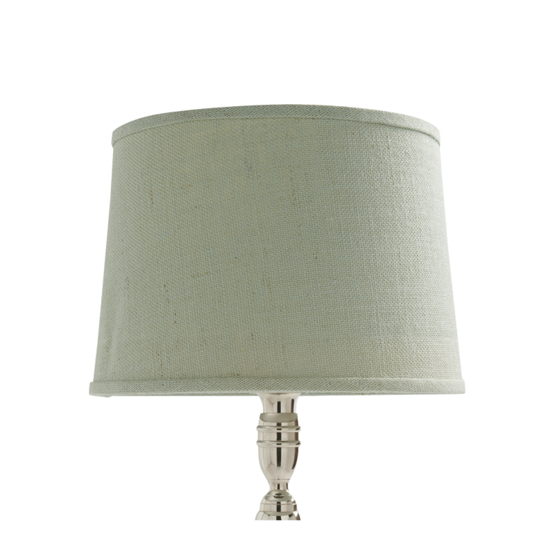 Drum Lamp Shade in Aqua Linen 14"