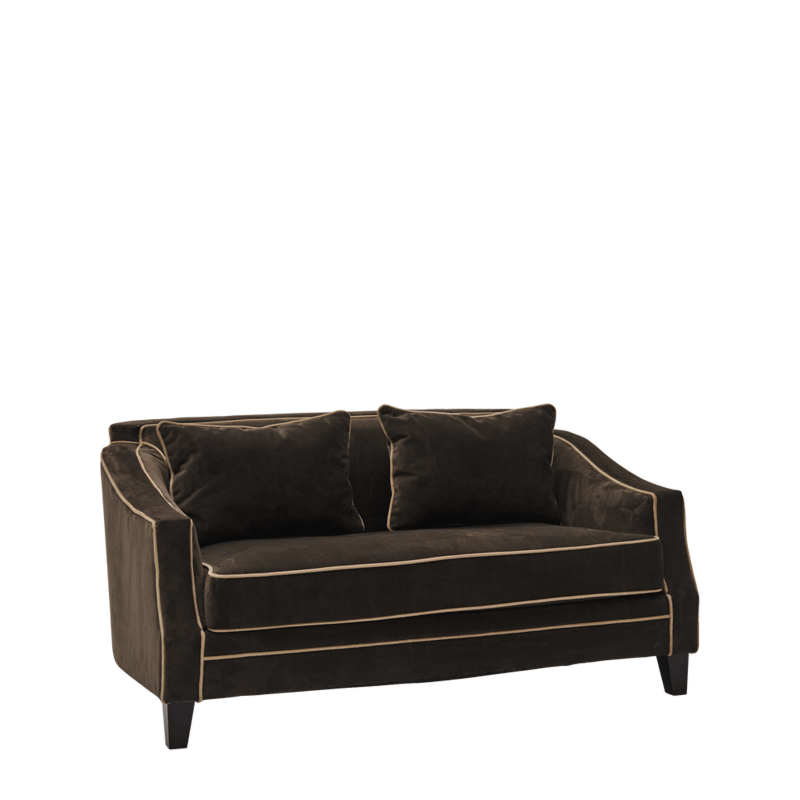 Duncan Sofa in Grey Velvet