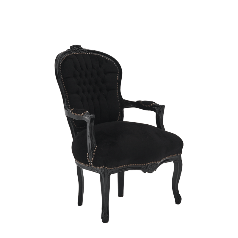 Louis Armchair in Black
