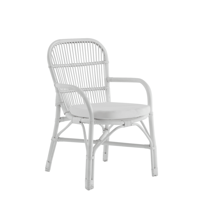 Nantucket Whicker Armchair in White