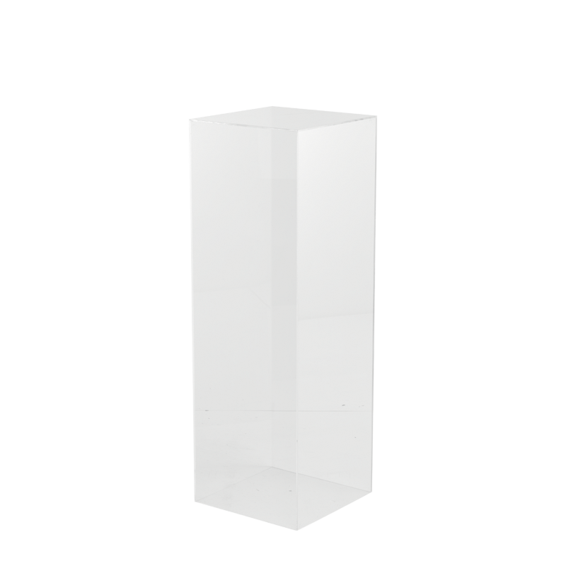 Seattle Plinth in Clear L 14.5" x W 14.5" x H 47"