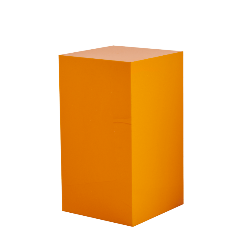 Seattle Plinth in Orange L 20" x W 20" x H 35"