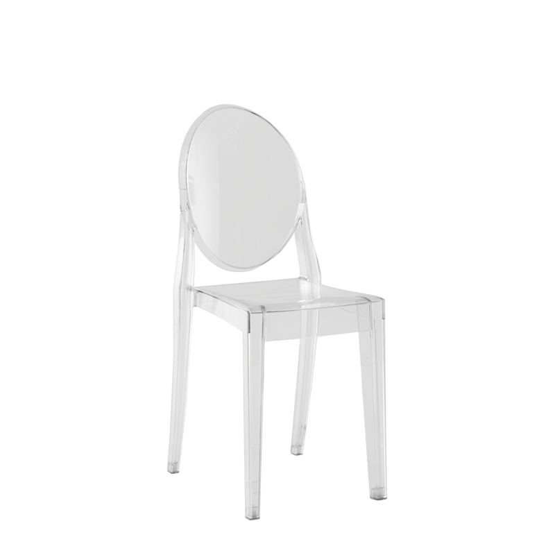 Victoria Ghost Chair in Clear