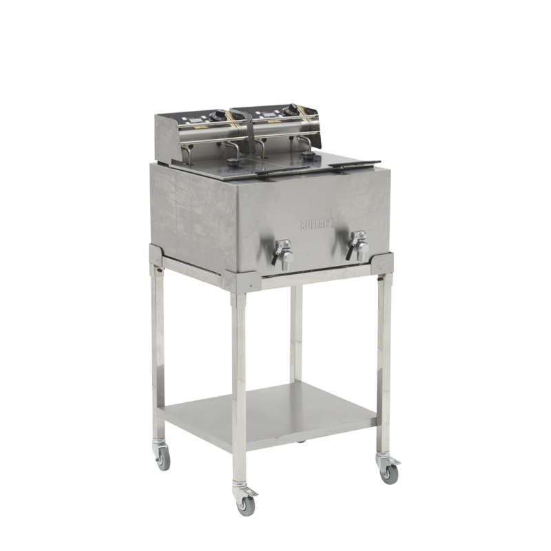 Electric double deep fat fryer
