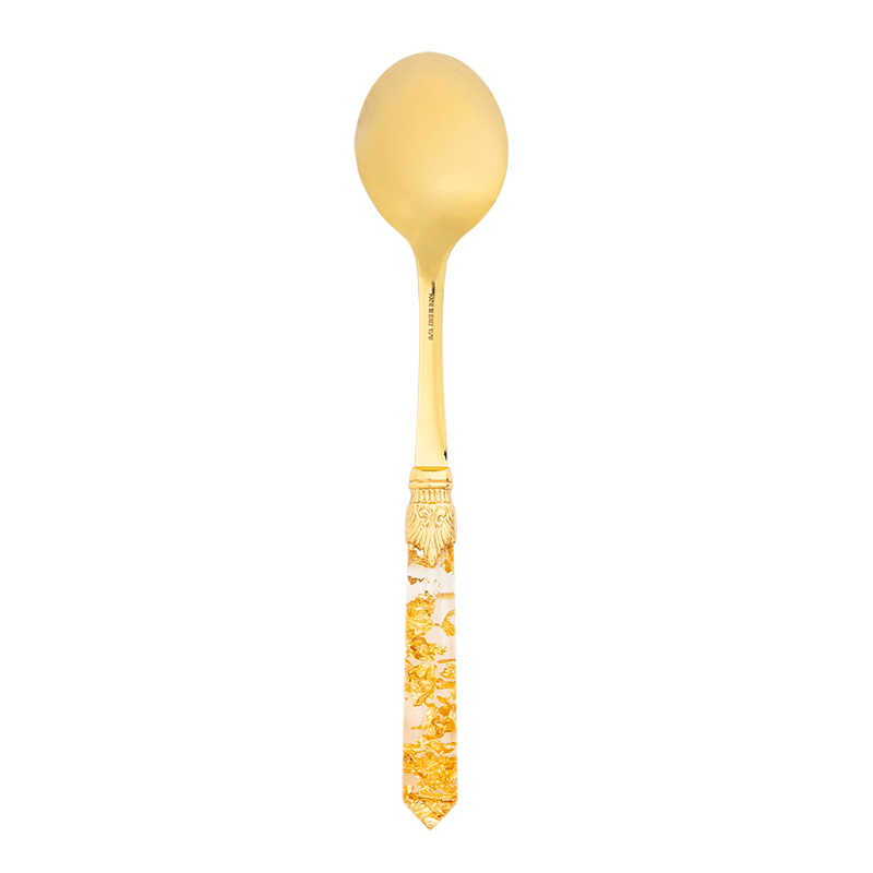 Gold confetti serving spoon