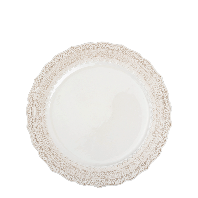 Cream Dentelle dinner plate Ø 28 cm