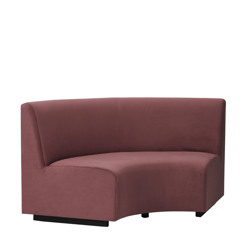 Endless Curve Sofa in Marsala 6.16 ft