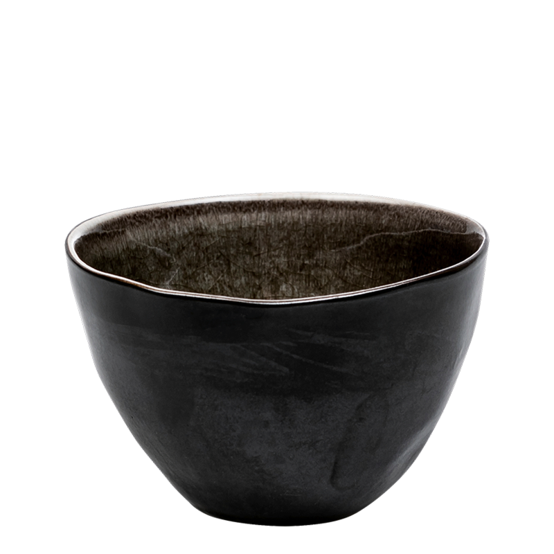 Lava bowl in Forrest green