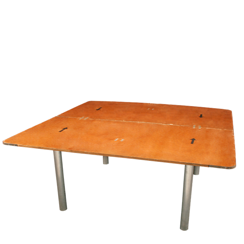 Trestle table 120 x 120 cm