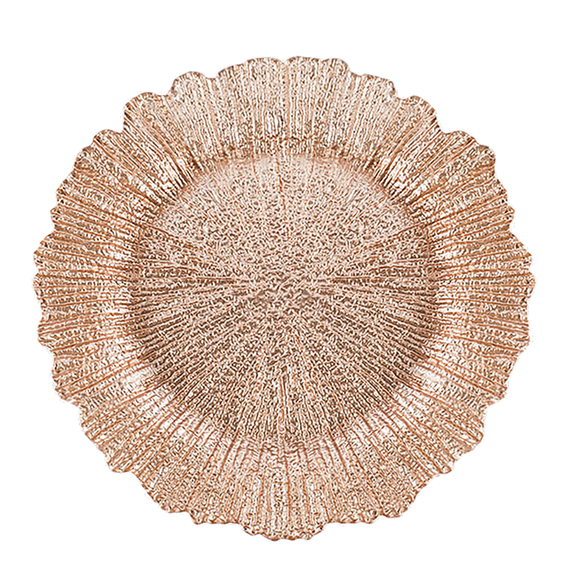 Savannah Rose Gold Charger Plate