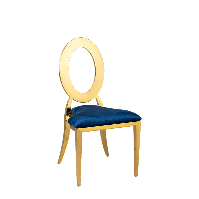 Divine Chair with velvet Blue Seat Pad