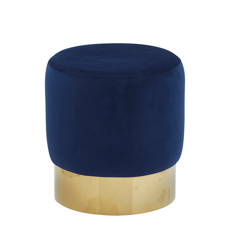 The Pinewood Ottoman in Blue