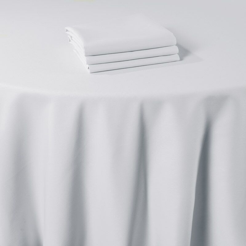 Timeless 178 x 366 cm Rectangular White Tablecloth