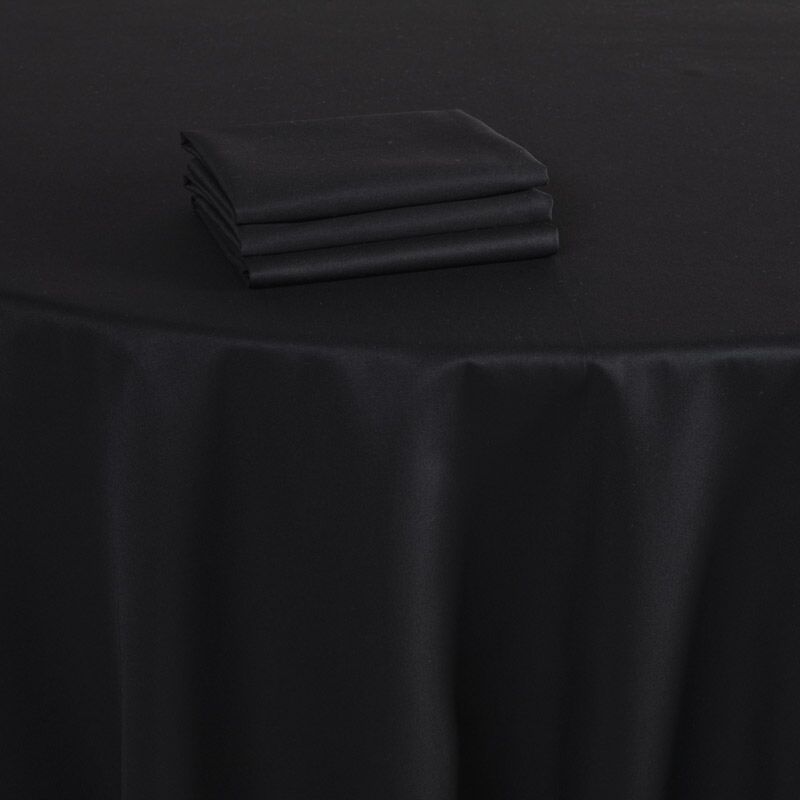 Timeless Black Table Linens