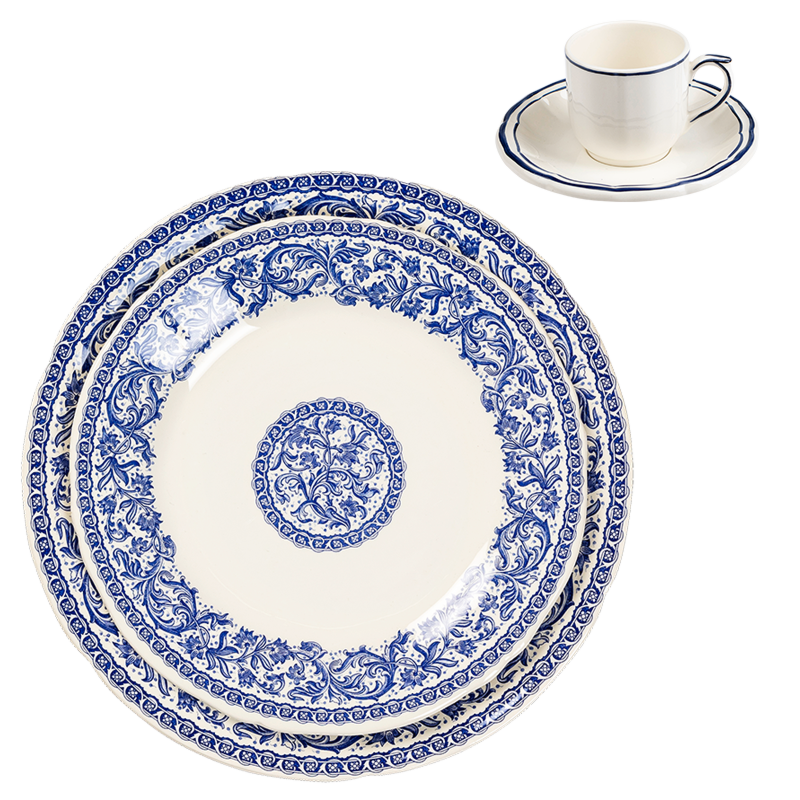Gien blue Plates