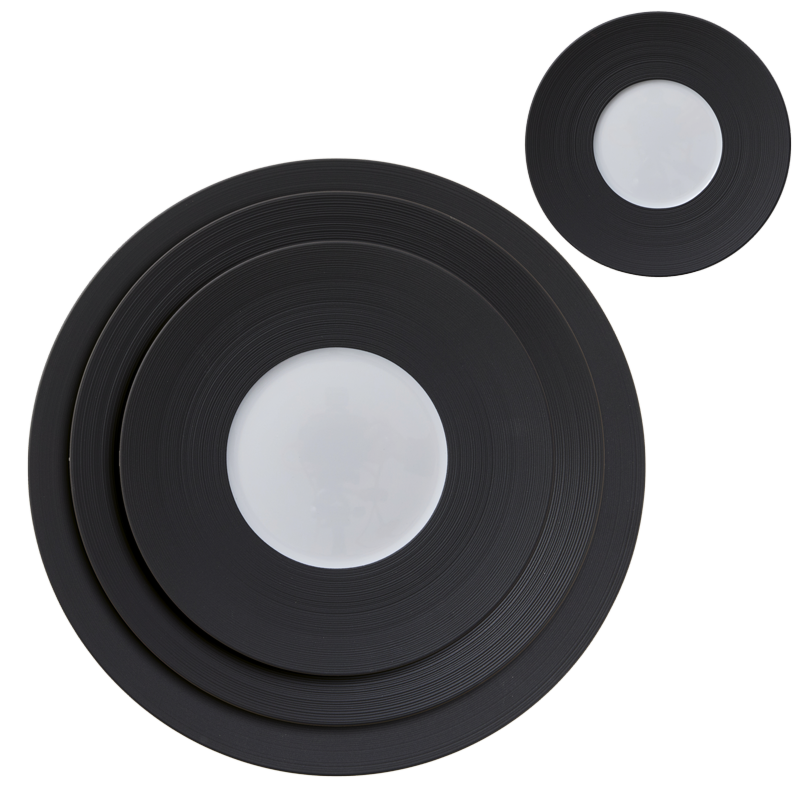 Hemisphere Black Plates