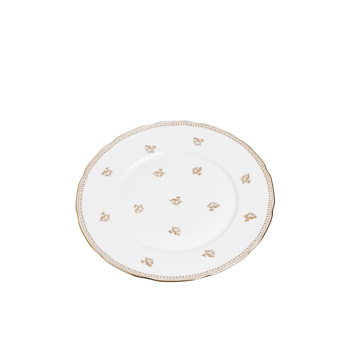 Vintage white and gold big plate Hire Options Greathire London