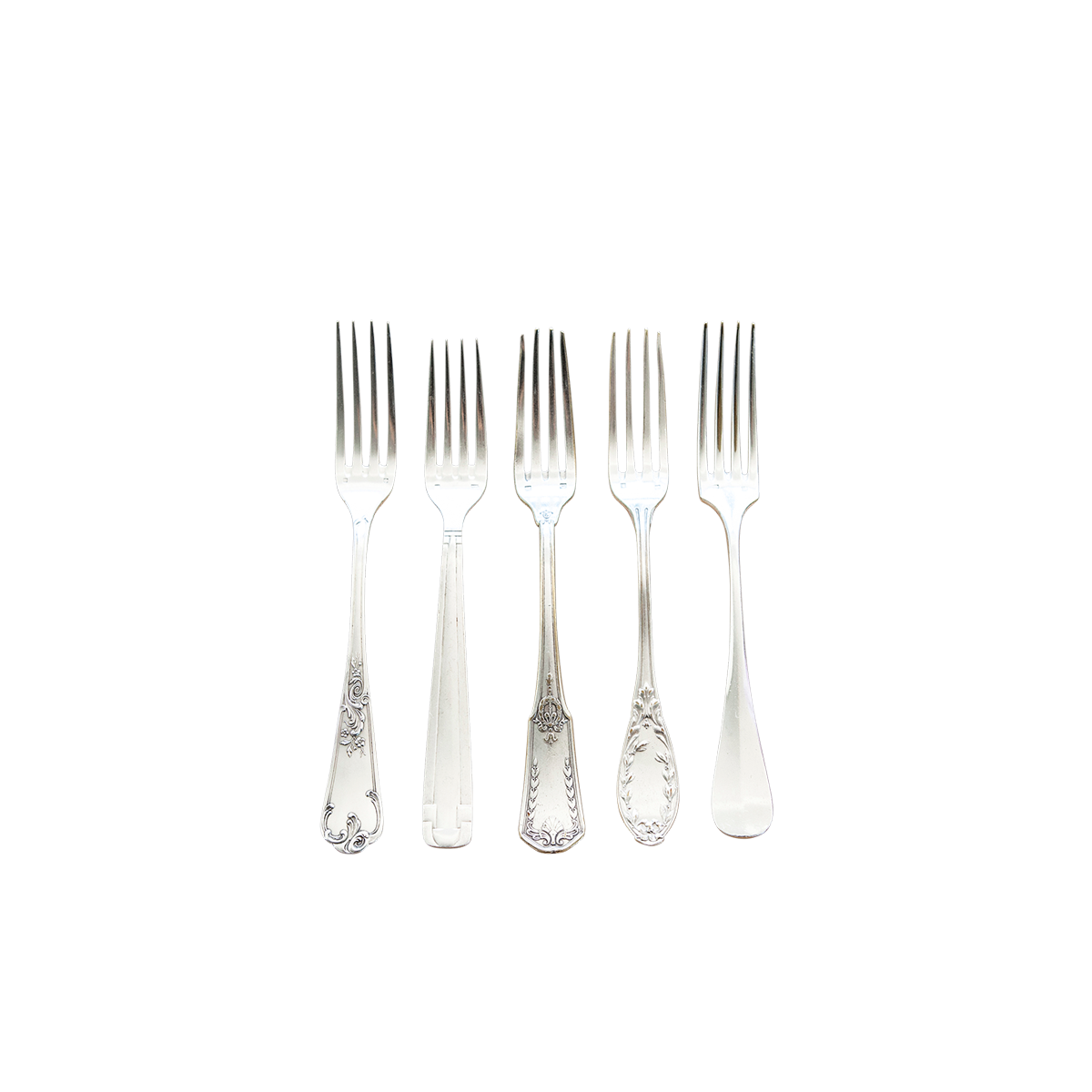 Silver Vintage dessert fork Hire Options Greathire London