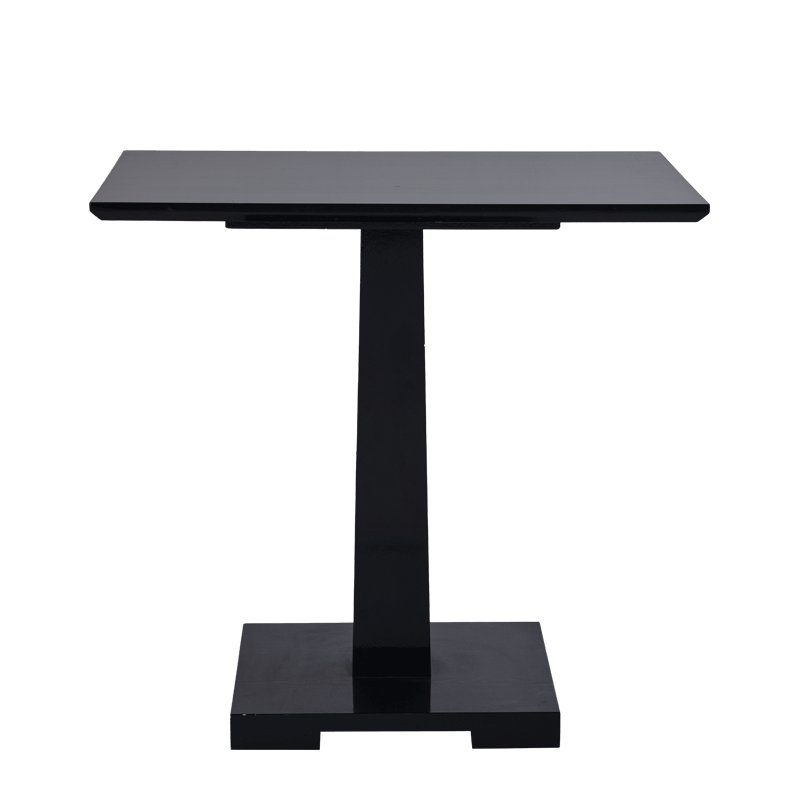 Square Bistro Café Table in Black Hire Options Greathire London