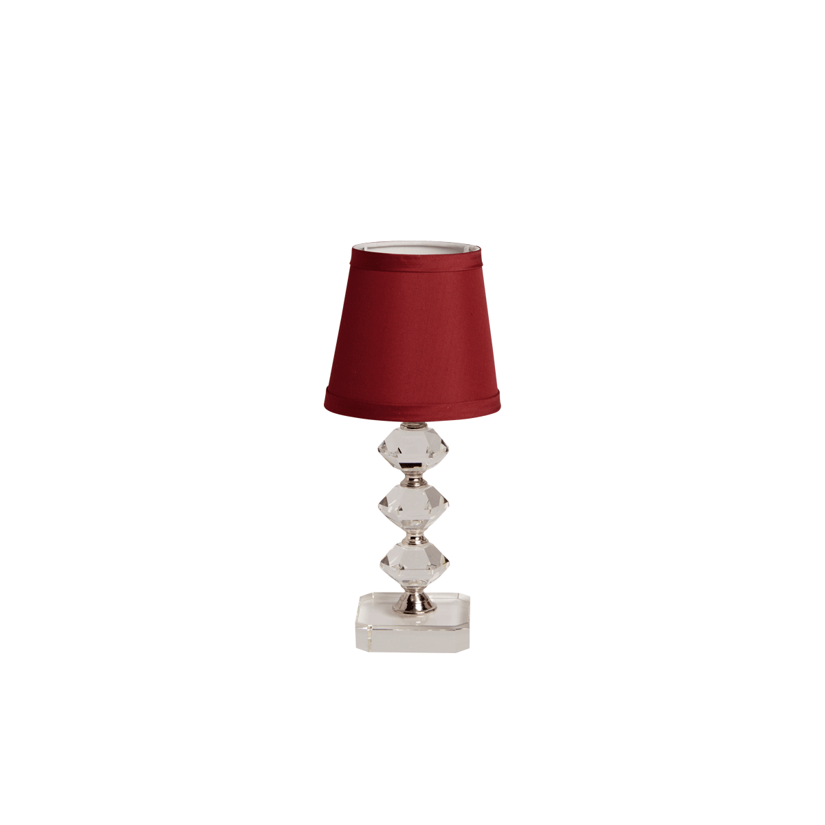 Retro Crystal Lamp Shade in Burgundy Hire Options Greathire London