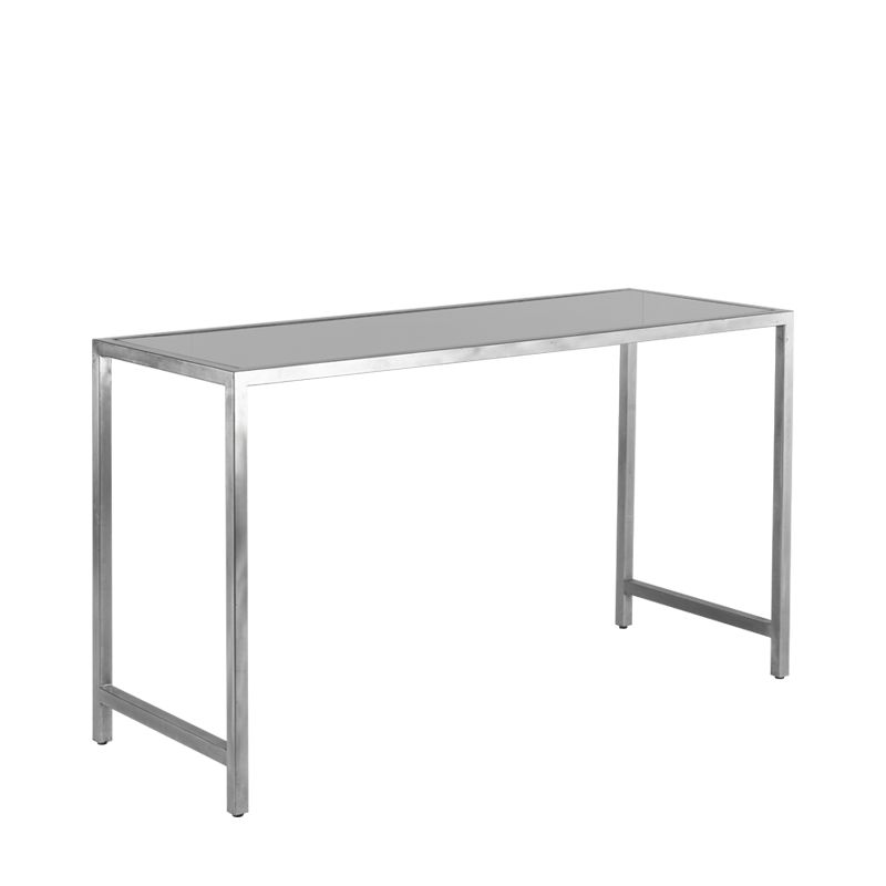 Unico Rectangular Poseur F Stainless Steel Frame White Top