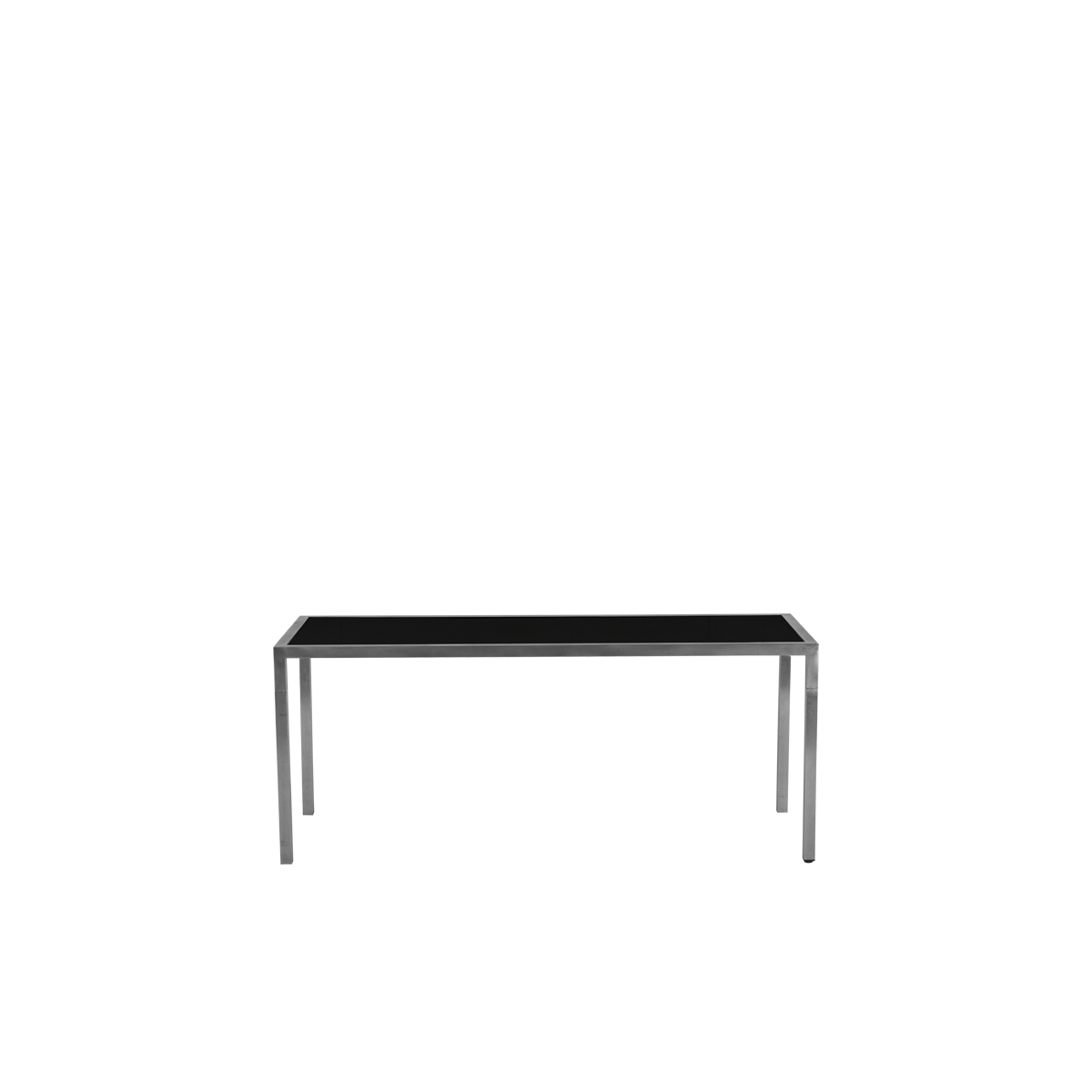 Unico Rectangular Dining Table - Steel Frame - Black Top Hire | Options ...