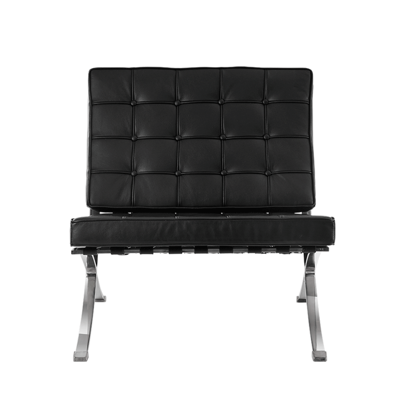 Faux leather barcelona chair deals
