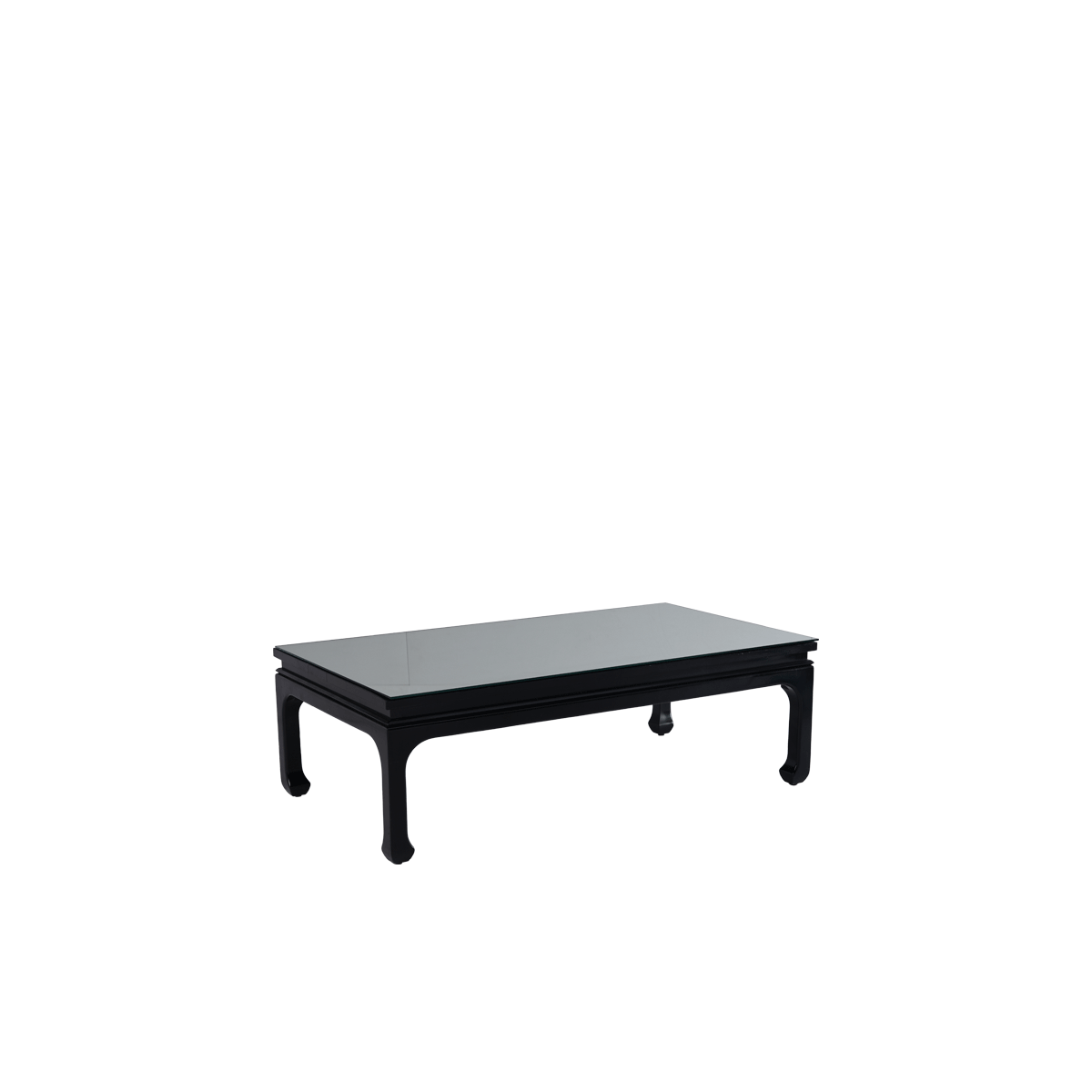 Shanghai Coffee Table in Black with Mirror Top Hire Options